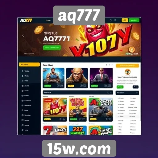 Interface do site aq777 melhora experiência do usuário